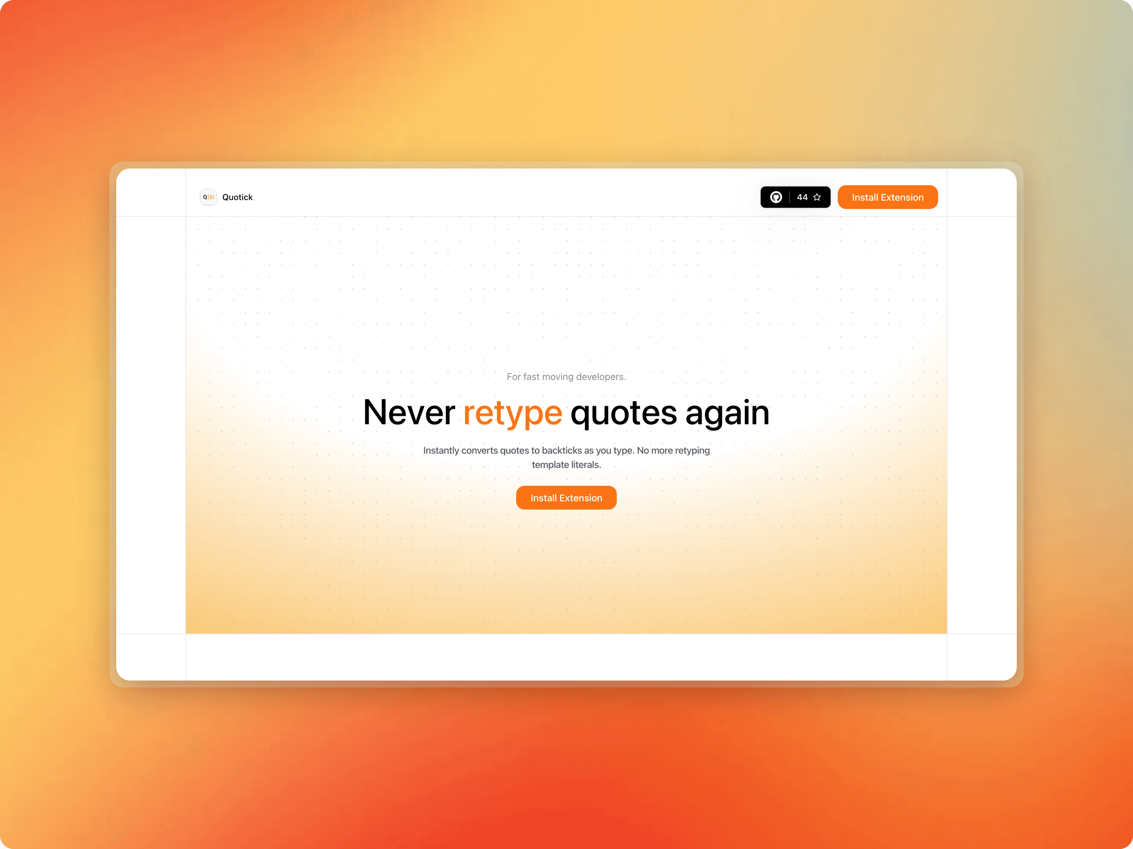 Quotick project cover