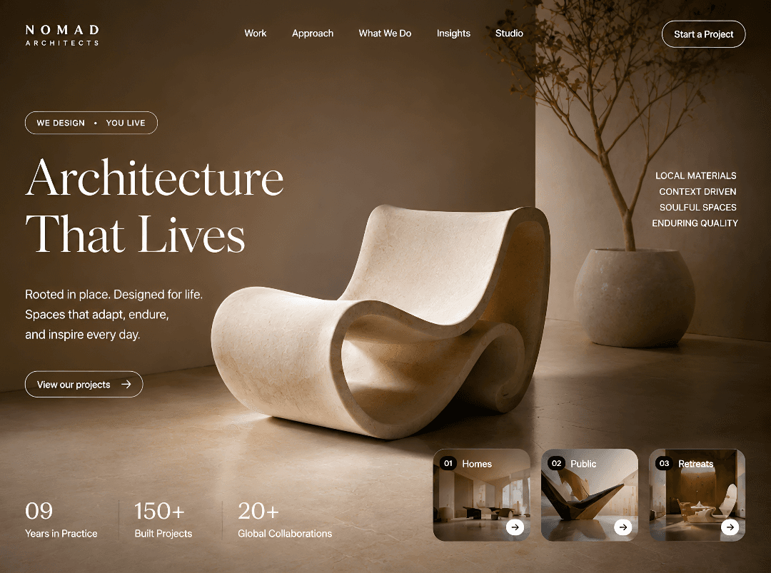 Nomad Architects project cover