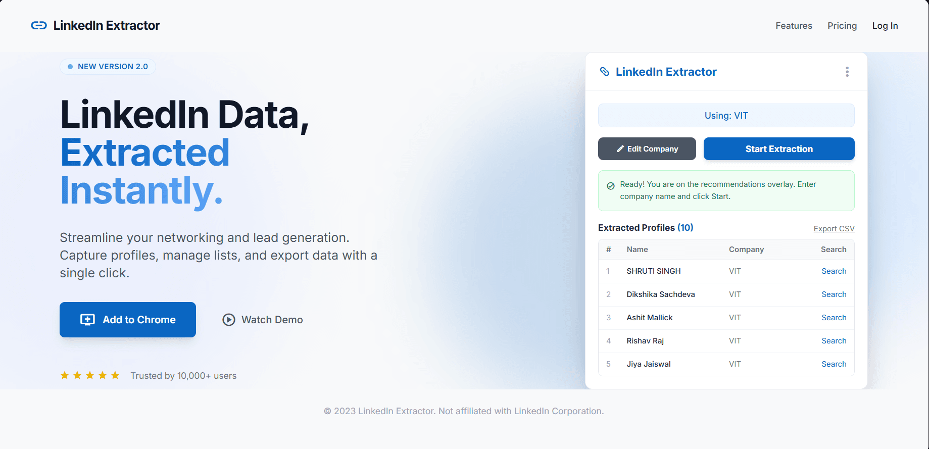 LinkedIn Free Search project cover